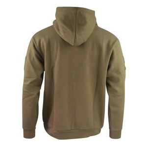 เสื้อสเวตเชิ้ตผู้ชายสีเขียวมะกอกมีฮู้ด ผ้าฟลีซ ทรงปกติ ดีไซน์กระเป๋าแบบทหาร ใส่ลำลองกลางแจ้ง ฤดูใบไม้ร่วง - Product Image 2