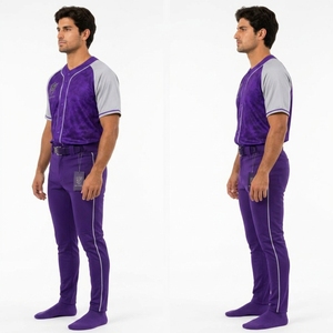 Uniforme de baseball unisexe en polyester respirant, manches courtes, service OEM personnalisé avec impression sur mesure, vente en gros 2026 - Product Image 6