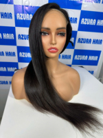NiceHair Extensiones de Cabello Humano Virgen 100% Natural Sin Procesar, Liso Natural y Ondulado, para Trenzas, Alta Calidad, Super Doble