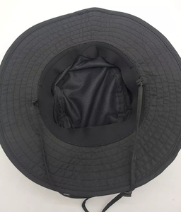 Chapeau Bob Noir Brodé Unisexe Ajustable Style Décontracté Extérieur Printemps-Été - Product Image 6