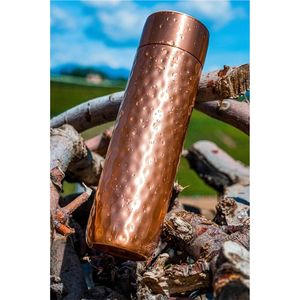 Handmade Pure Copper Water <b>Bottle</b> 1 Liter, Embossed Floral Design Ayurvedic Health Benefits Leak-Proof Sports Yoga <b>Flask</b> <b>Bottle</b> - Product Image 6