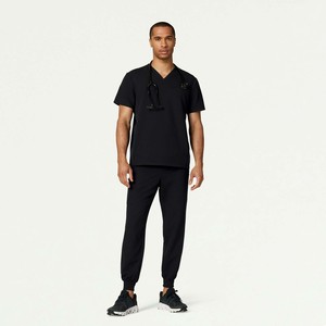 Conjuntos de Uniformes Médicos Clásicos Personalizados Más Vendidos, Conjunto de Uniformes Médicos con Cuello en V para Hombre, Tela de Lana, Conjunto de Uniformes Médicos al por Mayor para Hombre - Product Image 1