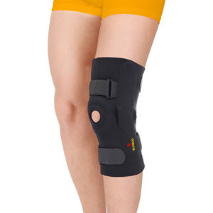 Attelle de genou articulée pour la stabilisation des articulations, le soulagement de la douleur et la récupération des blessures, avec un support confortable et respirant en néoprène - Product Image 1