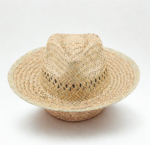 Natural Woven <b>Straw</b> <b>Hat</b> With Wide Brim And Custom Logo Option For Bulk Export To Global Retailers - Product Image 1