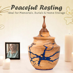 Wooden Cremation Urn with Glossy Finish Wholesale Wooden Funeral Urn Manufacturer by AYAANS - Product Image 6
