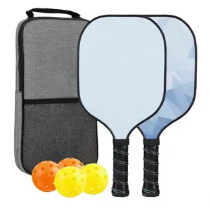 Pala de Pickleball Personalizada de Fibra de Carbono con Núcleo de Panal y Raqueta de Grafito, Set con Bolsa de Transporte para Entrenamiento - Product Image 4