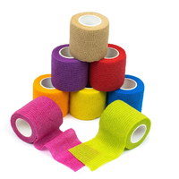 Bandage Cohésif Sportif à Approvisionnement Rapide 2,5 cm – Soutien Polyvalent pour Blessures, Respirant, Élastique, Auto-Adhésif