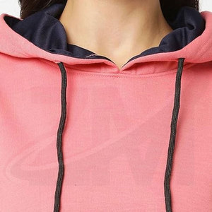 Sudadera con Capucha para Mujer, de Manga Larga, Color Sólido, Corte Ajustado, Precio al por Mayor, Marca Privada, Talla Estándar, Hecha en Pakistán - Product Image 4