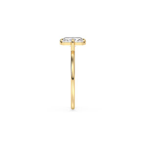 Anillo de compromiso de diamantes cultivados en laboratorio HPHT CVD de oro amarillo macizo de 14 quilates, precio mayorista REYES, para mujer, joyería fina de lujo. - Product Image 4