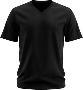 Camiseta Lisa Casual para Hombre, Negra, 100% Algodón Jersey, Cuello Redondo, Manga Corta, Personalizable con Logotipo, Alta Calidad - Product Image 4