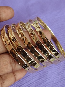 Handmade Bohemian Leaf Gold Cuff Bracelet for Women Brass <b>Bangle</b> Customizable for Wedding or Anniversary Occasions - Product Image 6