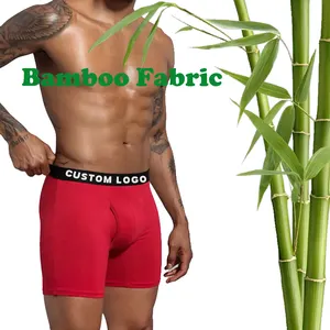 Melhor roupa íntima para homens de tecido de bambu suado personalizado OEM Austrália fornecedor de marca famosa painel de virilha 3D roupa íntima de bambu perfeita