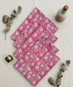 Serviettes de table en coton 100% imprimées à la main, style moderne, pour mariage, dîner quotidien, cuisine, réutilisables, style bohème, vente en gros - Product Image 4