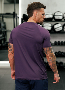 Camiseta de Lujo para Hombre, Corte Regular, Manga Corta, Mezcla de Poliéster/Algodón, Diseño Liso, Transpirable, Antipilling, Tejido de Punto de 200g - Product Image 2