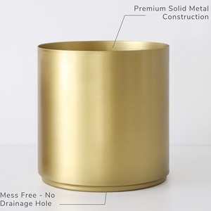 Maceta de Metal Premium, Maceta de Hierro para Plantas de Interior y Exterior, Decoración para Sala de Estar, Balcón y Jardín - Product Image 4