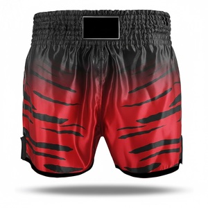 Shorts de combat MMA unisexes personnalisés par sublimation, extensibles dans 4 directions, séchage rapide, évacuation de l'humidité, 240g, pour BJJ, Kickboxing, haute qualité - Product Image 4