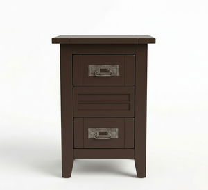 Mesa de Centro Moderna y Resistente con 2 Cajones, Madera de Caucho Blanca y MDF para Muebles de Sala de Estar, Marca PKP - Product Image 1