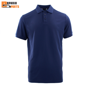 T-shirt de rugby personnalisé de haute qualité, broderie unie, coupe ample, manches courtes, en coton tricoté anti-plis pour homme, idéal pour le golf - Product Image 3