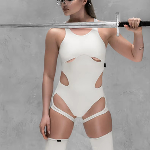 ชุดบอดี้สูทสำหรับเต้นโพลแดนซ์ผู้หญิง ทรงเข้ารูป ระบายอากาศได้ดี ช่วยกระชับสัดส่วน ยืดหยุ่น แฟชั่น - Product Image 1