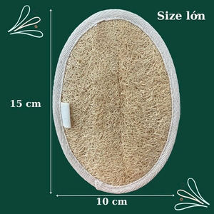 Gommage corporel en loofah séché 100% naturel, biologique et écologique pour adultes, tous types de peau - Product Image 3