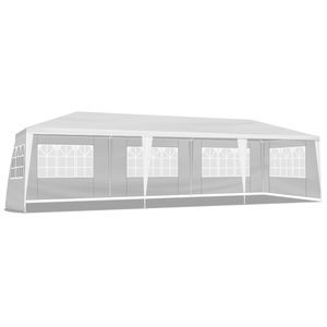 Pergola en tissu PE à 5 pôles en fer, 3x9m, pour mariage et fête - Product Image 6