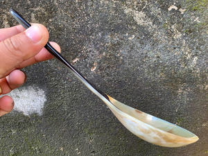 Polished Water Buffalo Horn Handcrafted <b>High</b> Quality Dinner Spoon Animal Style Flatware for Home Hotel <b>Kitchen</b> <b>Table</b> Decoration - Product Image 3