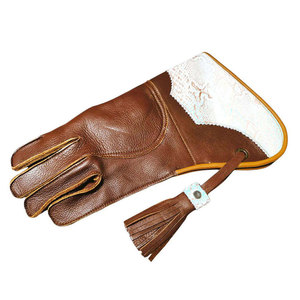 Wholesale Cowhide Leather Double Layer Falconry Gloves <b>Trainers</b> Soft Breathable <b>Waterproof</b> Anti-Slip Touch Screen Portable - Product Image 6