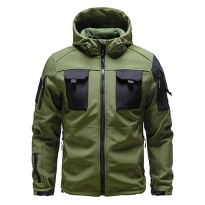 Tactical <b>Jacket</b> Men's Winter <b>Fleece</b> Sharkskin Tactical Outdoor <b>Jackets</b> Camping Hiking Hunting Fishing Climbing Tactical <b>Jacket</b> - Product Image 1