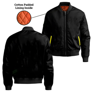 2026 Women Black Bomber <b>Jacket</b> Custom Chapter Logo Embroidered Greek Letter Coat OEM School & Collegiate Sorority Gear Bomber - Product Image 1