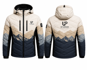 Chaqueta de Esquí Impermeable con Capucha para Hombre, Chaqueta de Nieve Acolchada para Invierno y Senderismo al Aire Libre, Fabricante OEM ODM - Product Image 2