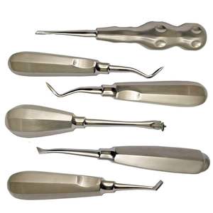 Precio Económico: 10 Elevadores Dentales Manuales de Acero Inoxidable Curvos para Extracción de Raíces, Fórceps para Extracción Dental, Instrumentos CE - Product Image 3