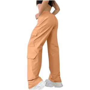 New Arrival Plus Size Women Wide Leg Sweatpants Cargo Jogger <b>Pants</b> High Waist Quick Dry Breathable Loose Fit Casual Trousers - Product Image 6