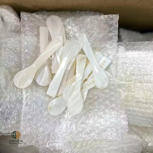 Cuchara de caviar de nácar de bambú natural blanca hecha a mano, ecológica, de lujo, para mesa de fiesta, ARTEX QUANG PHU - Product Image 4