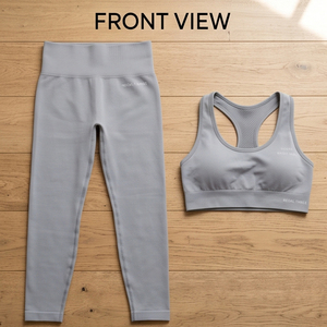 <b>Women</b> Racer-back Bra High Waist Full Length Leggings Yoga Fitness Wear Athletic Wear Set <b>Women</b> <b>Compression</b> Wear Yoga Two Piece - Product Image 5