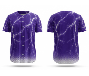 Fabricante de Uniformes de Béisbol Personalizados para Escuelas y Clubes, Jersey con Logotipo y Números Personalizados |   Base de Poliéster Transpirable - Product Image 3