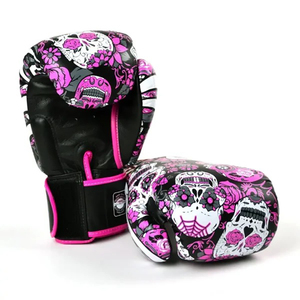 Guantes de MMA de Cuero Premium con Estampado, Agarre Ergonómico, Acolchado Grueso, Logotipo Personalizado, Producto para Entrenamiento de Boxeo y Combate - Product Image 6