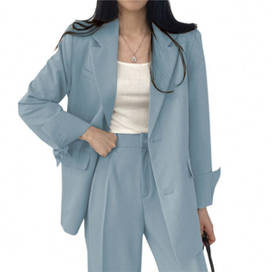 Factory Direct Sale Formal Business Pant Coat Pink Suit for Women 3 Piece Casual Fashion Wedding Office Formal Dress <b>Blazers</b> - Product Image 4
