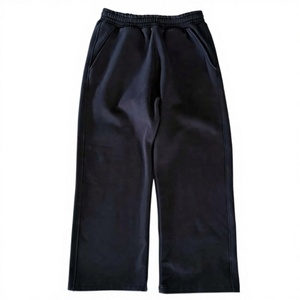 Ensemble de survêtement oversize pour homme : sweat à capuche court zippé et pantalon de jogging large en molleton de coton épais – Tenue décontractée et streetwear - Product Image 3