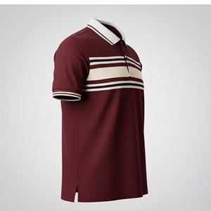 Polo homme, tissu doux, conçu pour une tenue durable et un confort quotidien, sublimation intégrale, 100% coton. - Product Image 4