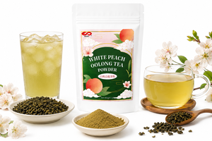 KEI FU Té Oolong de Melocotón Blanco en Polvo 100g para té de burbujas o repostería - Product Image 3