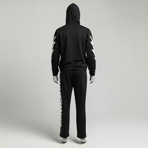 ผู้จำหน่ายชุดวอร์มผ้าฟลีซแบบมีฮู้ดสำหรับผู้ชาย  นำเสนอเสื้อผ้าที่สวมใส่สบายและมีสไตล์สำหรับการออกกำลังกายในฤดูหนาว วิ่ง และฝึกซ้อมกีฬา - Product Image 4