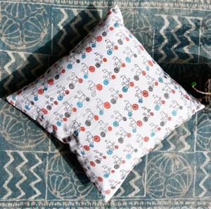 Indian Hand Block Floral Printed Artisanal Made Beautiful 100% Cotton Eco-Friendly Boho Decorative Throw Pillow Case <b>Cushion</b> - Product Image 2