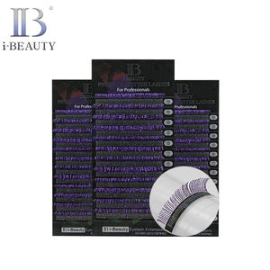 i-BEAUTY <b>Eyelash</b> Extension - ib Metallic Glitter color Lash (Lilac) <b>individual</b> lashes korea Pre-made fans High Quality <b>eyelashes</b> - Product Image 1