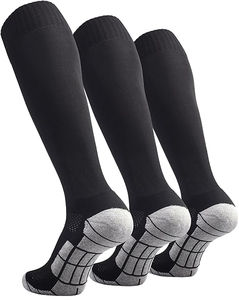 Chaussettes de football professionnelles pour hommes, hauteur genou, pour le sport, antidérapantes, sur mesure. - Product Image 4