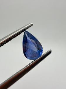 Zafiro Azul Natural AA, Corte Pera, 1.10 Quilates, 8.5x5.5x3mm, Gema Suelta Facetada, Tratada con Calor, Zehra Gems, Color Joyería - Product Image 2