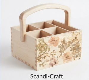 Promotion : Organisateur de cuisine en bois d'acacia marron – Support à ustensiles de cuisine en bois – Fournisseur de caddies en bois - Product Image 3