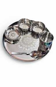 Assiettes rondes en acier inoxydable, best-seller, pour salades, apéritifs, fruits, biscuits, mariages, fêtes et usage domestique - Product Image 2