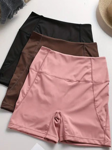 Ensemble de yoga 4 pièces Teal : Haut à col rond et manches longues, soutien-gorge de sport dos nageur, short taille haute et leggings côtelés anti-transpiration - Product Image 3