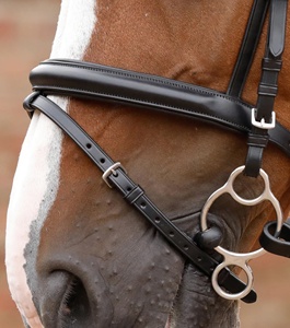 บังเหียนม้าแบบปรับแต่งได้ Horsekraft Anatomical Soft Snaffle คุณภาพพรีเมียม ทำจากหนังอิตาลี อุปกรณ์ขี่ม้าสำหรับกิจกรรมกลางแจ้ง - Product Image 4
