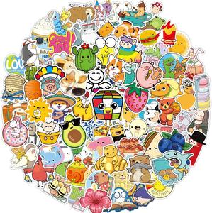 Autocollants d'anime et de dessins animés écologiques personnalisés en gros |   Autocollants en vinyle PVC découpés avec précision |   Finition brillante imperméable |   UV - Product Image 1